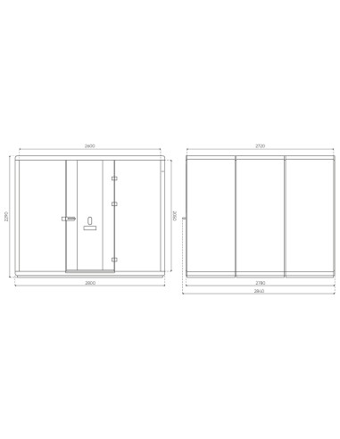 Détail du voyant lumineux signalant l’occupation de la cabine Flathouse. - Flathouse