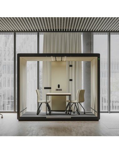 Cabine acoustique Flathouse installée dans un espace de travail lumineux et moderne. - Flathouse