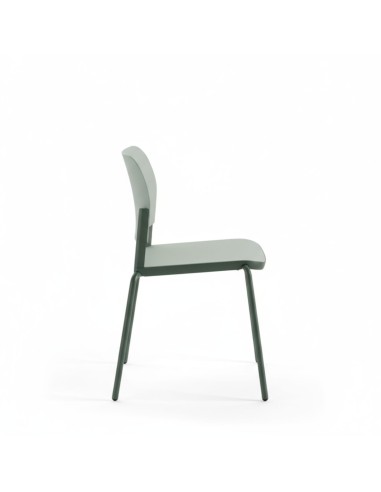 profil de la chaise Volo VO 215 – dossier incurvé et assise ergonomique