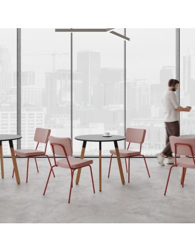 Espace de pause en entreprise - coloré, rose, vintage chaises confortables Epocc 215