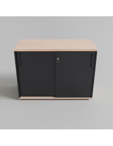 Armoire de rangement à portes coulissantes L. 80 x H. 74cm