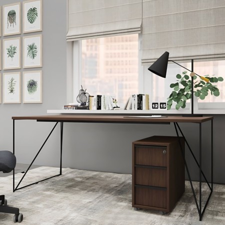 Bureau-de direction design bois et pieds filaires air 2