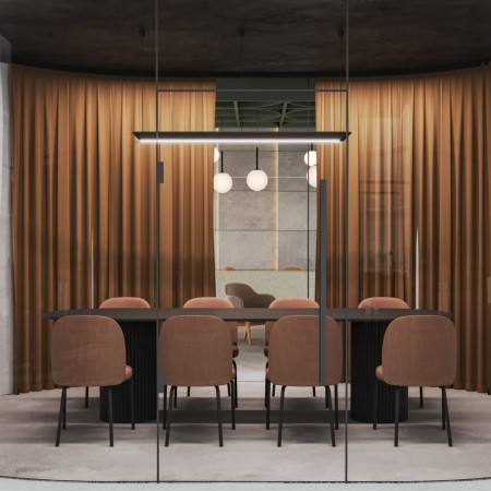 Chaise Flos FS K 215 en configuration bureau collaboratif