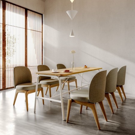 Chaise Flos Wood idéale pour salle de réunion haut de gamme