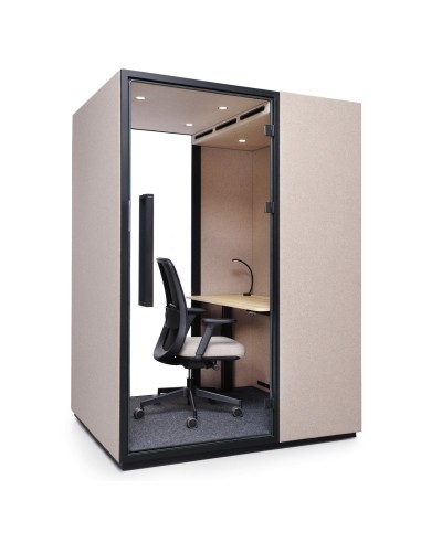 Cabine acoustique Quadra dans un espace de bureau moderne. - Quadra