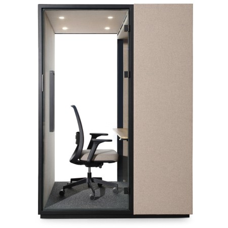 Cabine Quadra équipée pour le travail assis. - Quadra