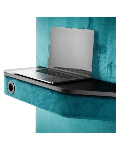 Tablette latérale arrondie pour ordinateur intégrée à la cabine Treehouse. - Treehouse