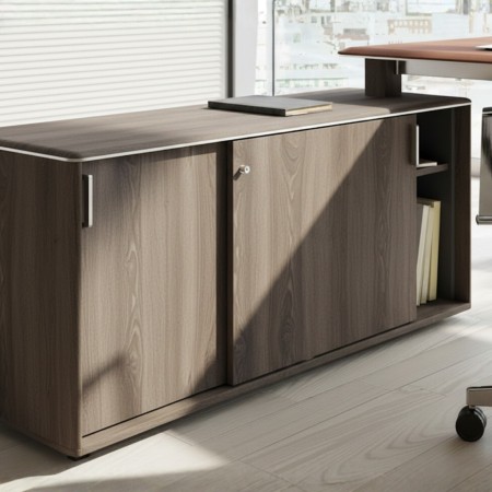 Armoire de rangement du bureau de direction Iulio avec crédence
