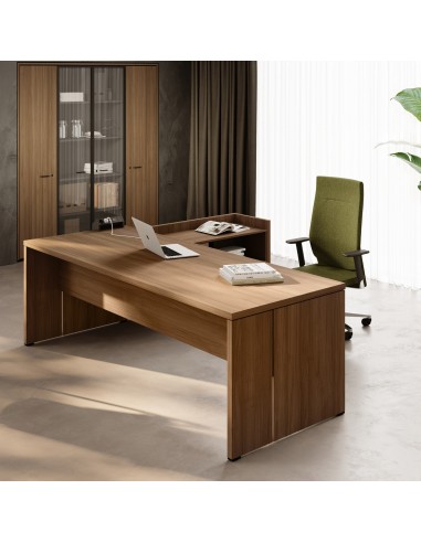 Bureau direction Delta avec meuble de service intégré – Design premium