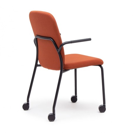 Chaise tapissée Hens HS 260 H avec châssis en acier peint
