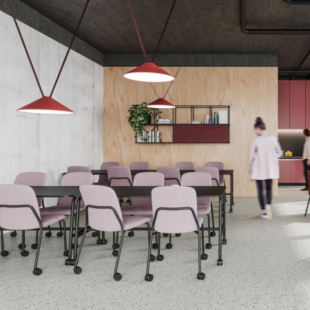 Chaise empilable Hens HS 261 H compatible espaces professionnels