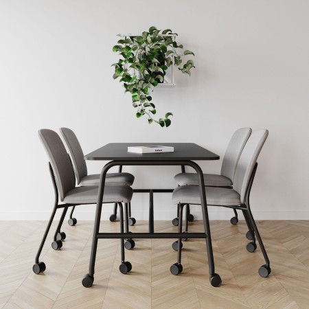 Chaise de réunion Hens HS 261 H mobile avec dossier haut rembourré 2