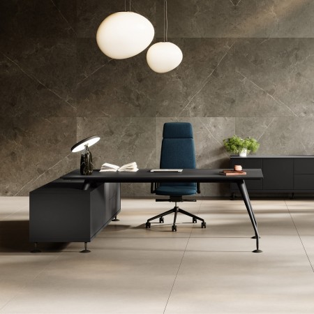 Bureau de direction design avec armoire de rangement – Enosi 2