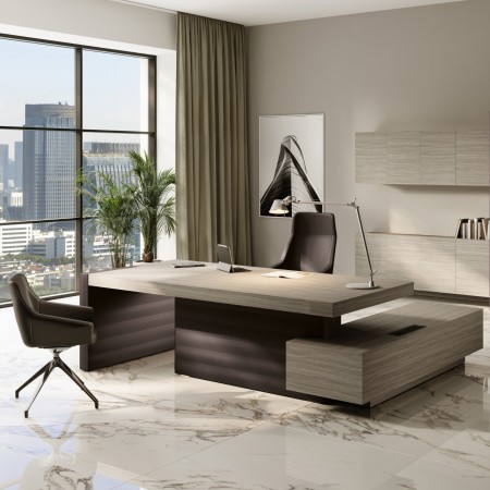 Bureau de direction premium avec rangement latéral – Jera 2