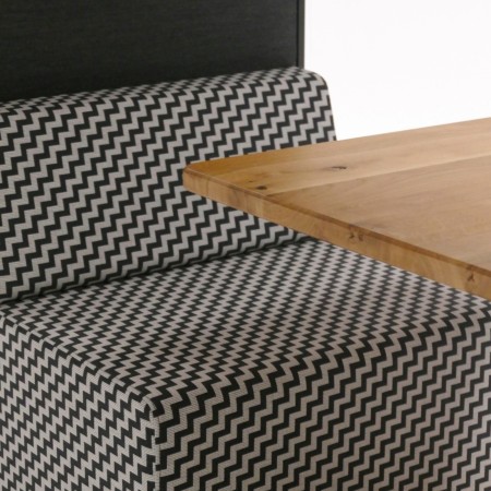 Système de ventilation intégré au plafond de la cabine Treehouse, finition textile gris clair. - Treehouse