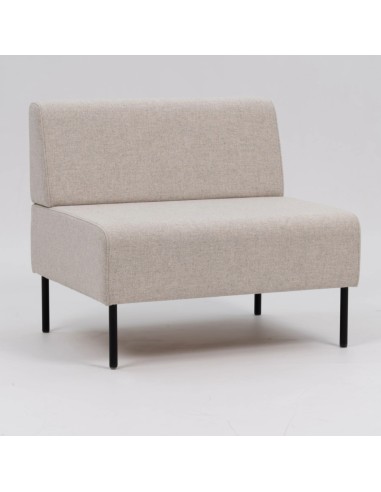 Fauteuil d’appoint assorti aux cabines Treehouse en tissu beige clair. - Treehouse