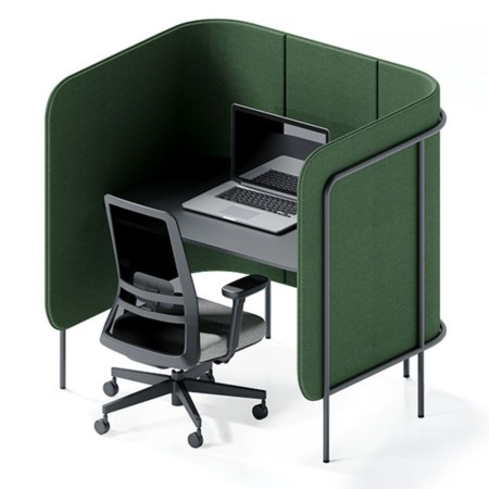 Bureau acoustique individuel pour open-space - Leaf Pod