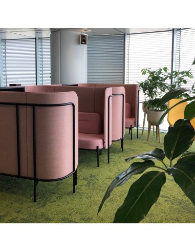 Alcôve de réunion acoustique avec banquettes - Leaf Pod