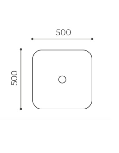 Dimensions d’un panneau mural équipé d’un support horizontal et de pièces complémentaires. - Accessoires