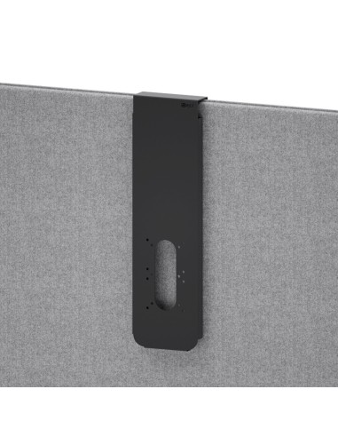 Support mural allongé en métal, conçu pour des fonctions de rangement ou d’intégration technique. - Accessoires