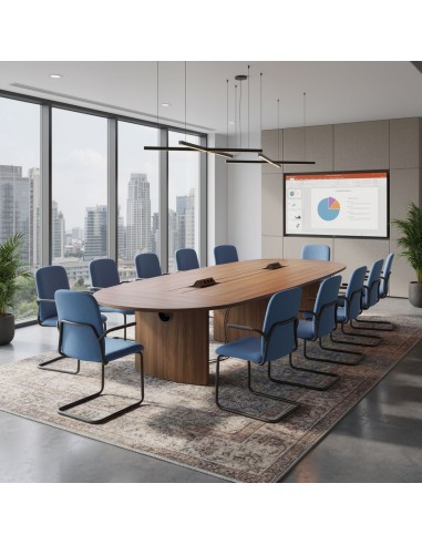 Salle de réunion avec chaise Hens avec accoudoirs, design scandinave  professionnel