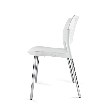 profil latéral de la chaise visiteur Kyos pour aménagement professionnel