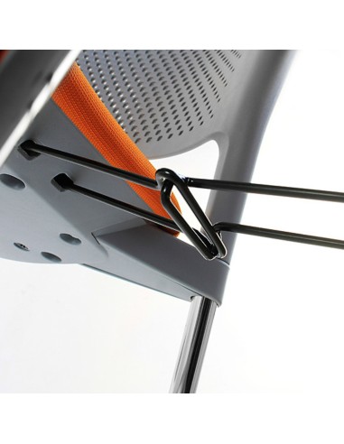 fauteuil de conférence empilable pour auditoriums et séminaires Kyos connecteurs