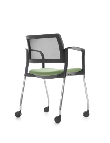 Chaise de conférence KY 260 N sur roulettes – Kyos vue de dos