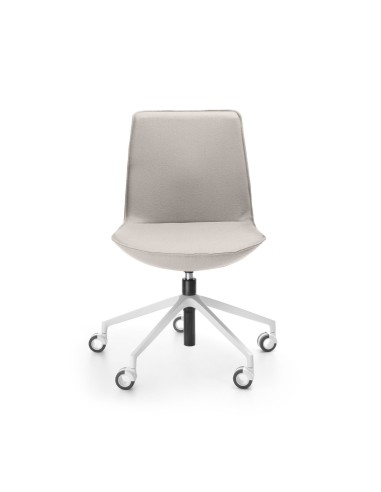 Chaise réunion pivotante Lumi LM 5R1 mobile vue de face