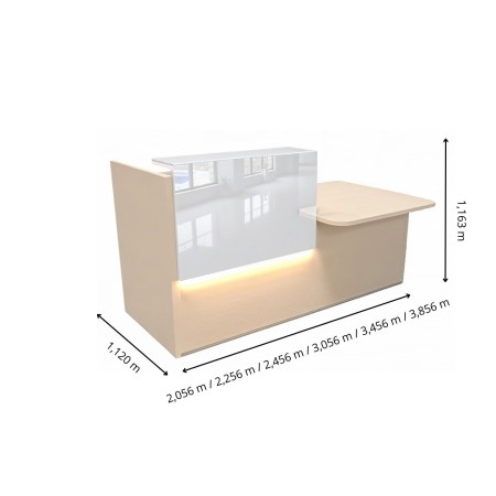 Dimensions du meuble de réception