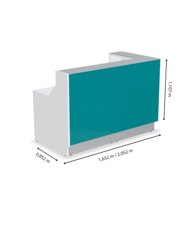 Dimensions meuble de réception Linea