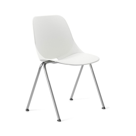 Chaise polyvalente pour évènements collectifs Volo 215 blanche