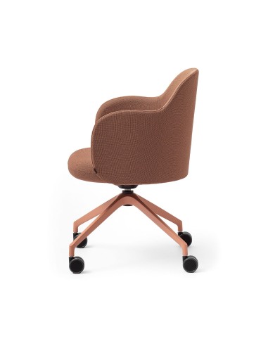 Chaise design Flos FS KP 4W rembourrée avec accoudoirs latérale