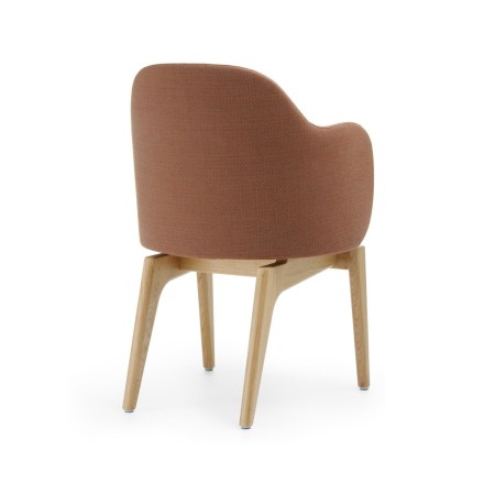 Chaise design avec coque enveloppante pour réunion Flos