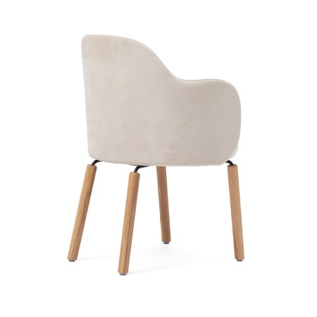 dossier enveloppant et accoudoirs intégrés de la flos wood