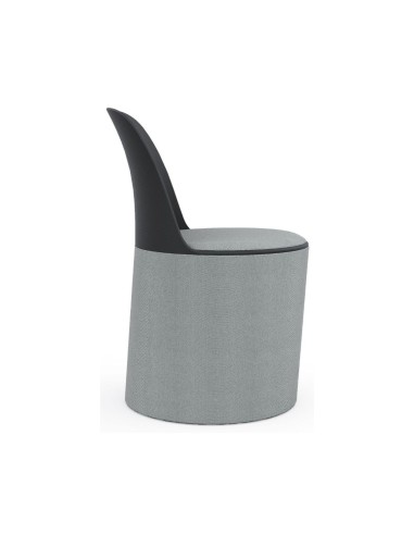 Profil de la chaise de conférence Haali HL GR avec assise tapissée et dossier galbé