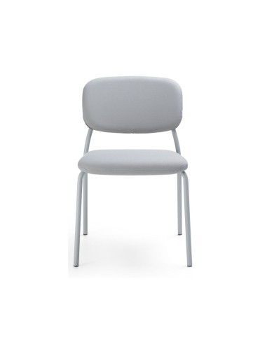 Chaise blanche simple et confortable Hens 215 pour espaces de travail collaboratifs