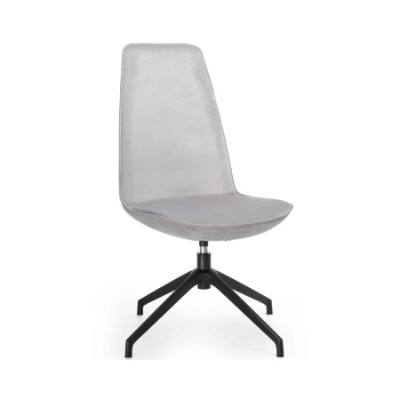 Chaise de conférence Lumi 4R2 sans accoudoirs en tissu gris