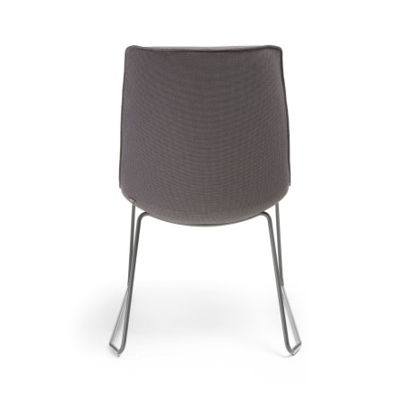 détail dossier et assise tapissés chaise de réunion design Lumi