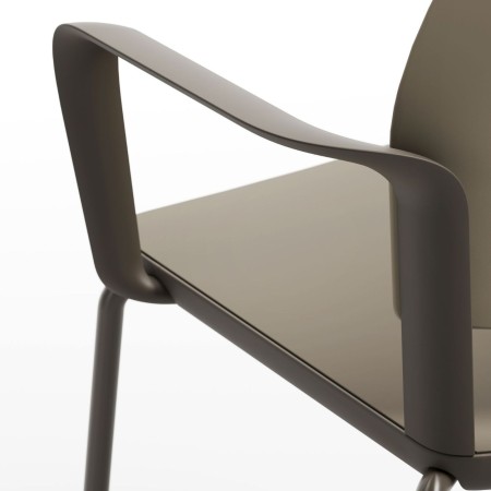 Accoudoirs de la chaise Volo en plastique coloris à choix pour salle de formation suisse