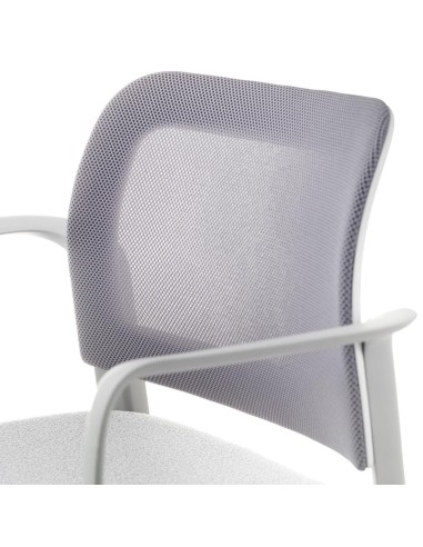 Accoudoirs ronds de la chaise Volo 22C plastique blanc