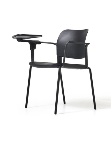 Chaise de formation empilable avec tablette écritoire Volo VO 22C
