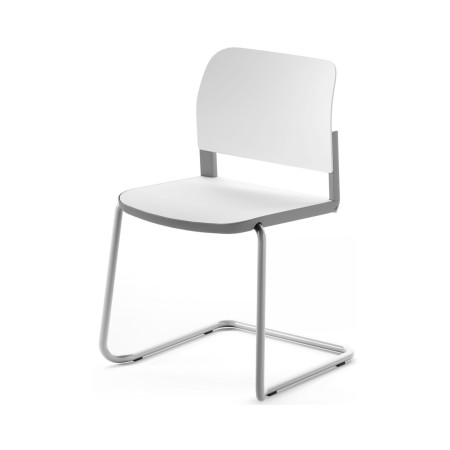 Chaise Volo VO 231 pour salle de réunion, structure métal et design statutaire