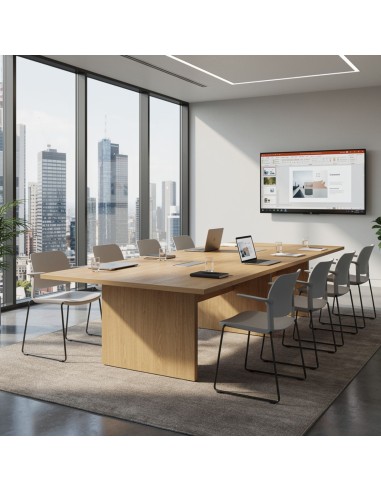 Chaise de réunion premium Volo VO 270 installée autour d’une table de réunion