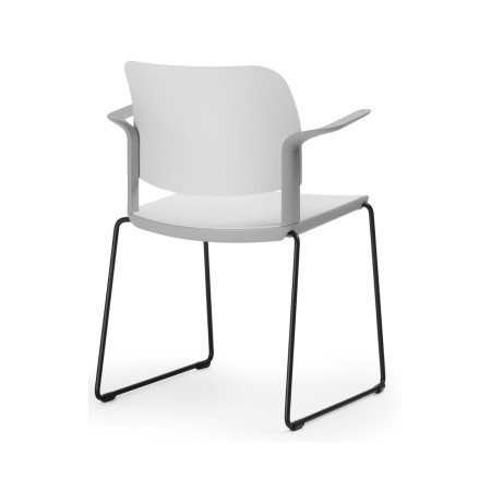 Chaise Volo VO 270 empilée, solution de mobilier professionnel pour entreprises de dos