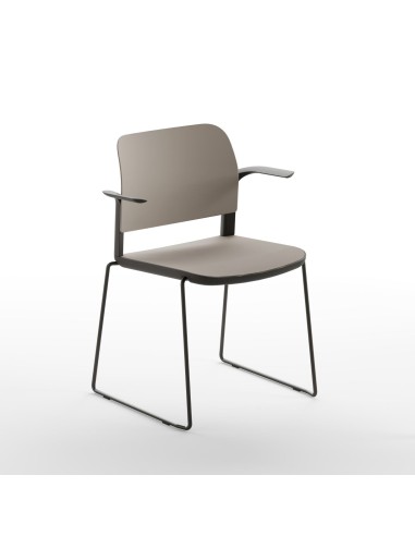 Chaise Volo VO 270 pour salle de réunion professionnelle, design épuré sans roulettes