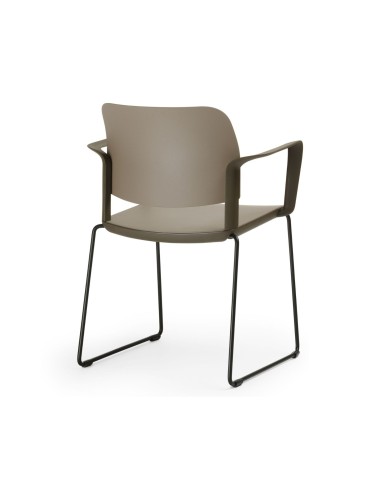 Mobilier de réunion Volo avec accoudoirs pour entreprises et banques vue de dos