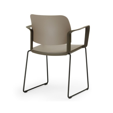 Mobilier de réunion Volo avec accoudoirs pour entreprises et banques vue de dos