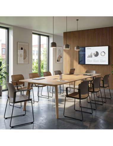 Salle de réunion d'entreprise bernoise avec chaise Volo statuaire