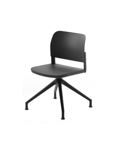 Chaise Volo pivotante pour salle de réunion interne, design minimaliste sans accoudoirs